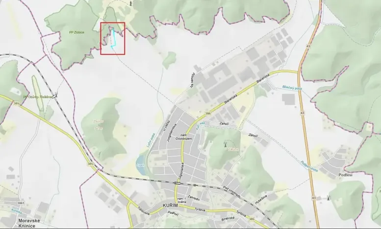 Prodej pole, Kuřim, 2840 m2