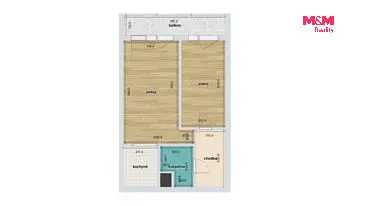 Prodej bytu 2+kk, Praha - Hloubětín, Kukelská, 48 m2