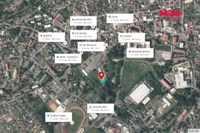 Prodej pozemku pro bydlení, Krupka, Pod Parkem, 1176 m2