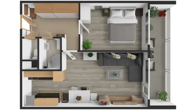 Prodej bytu 2+kk, Kralupy nad Vltavou, sídl. V Zátiší, 41 m2