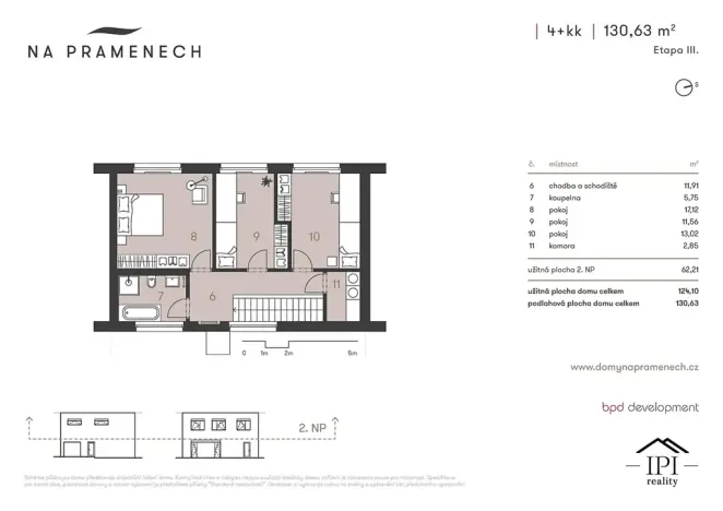 Pronájem rodinného domu, Praha - Čakovice, Schollova, 124 m2