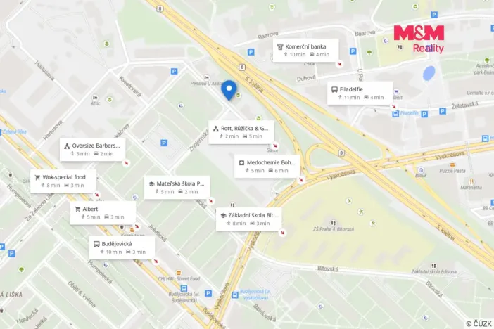 Prodej bytu 1+kk, Praha - Michle, Hanusova, 31 m2