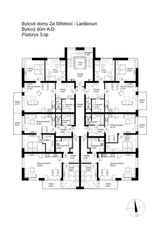 Prodej bytu 3+kk, Lanškroun, Vančurova, 78 m2