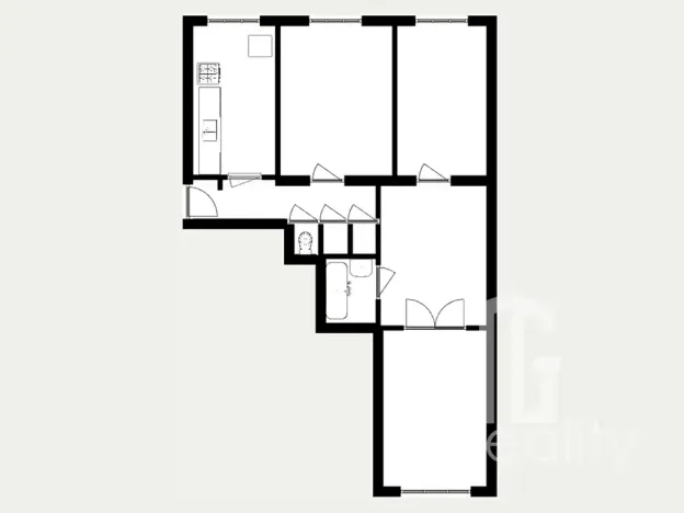 Pronájem bytu 4+kk, Praha - Vysočany, Nemocniční, 82 m2