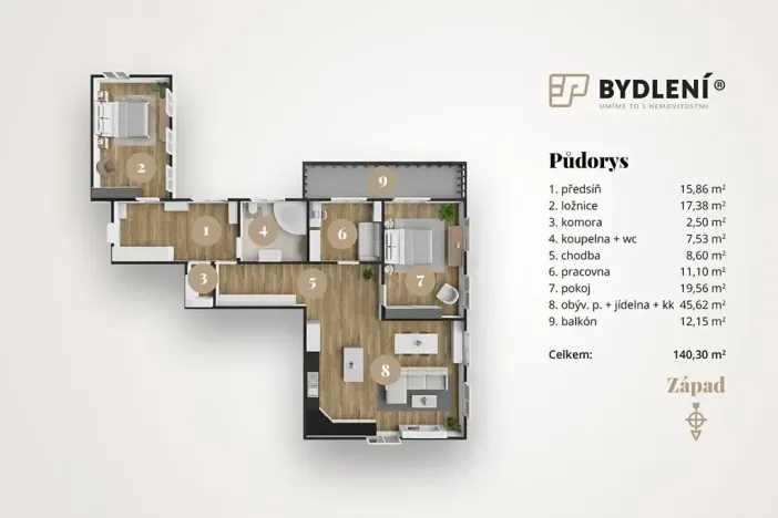 Prodej bytu 4+kk, Ústí nad Labem, Karla IV., 140 m2