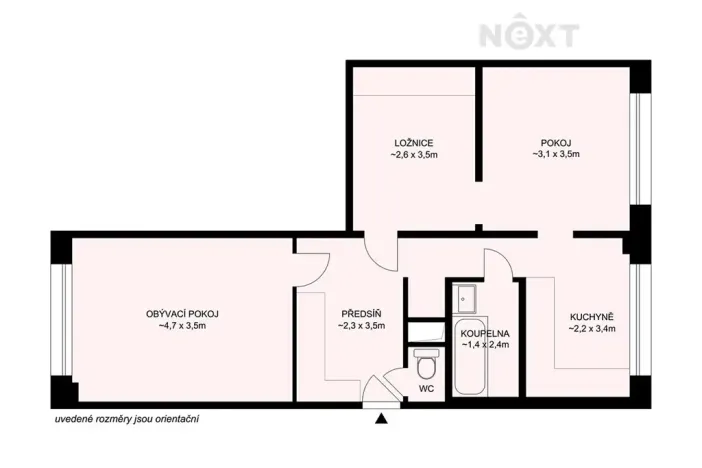 Prodej bytu 3+1, České Budějovice, Mánesova, 64 m2