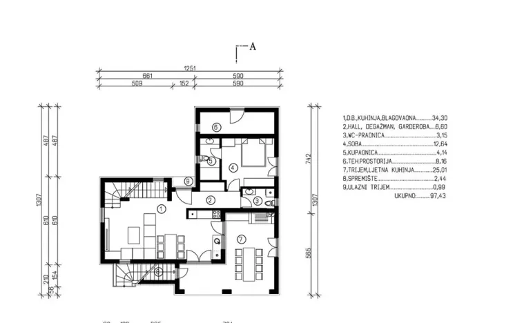 Prodej rodinného domu, Malinska, Chorvatsko, 175 m2