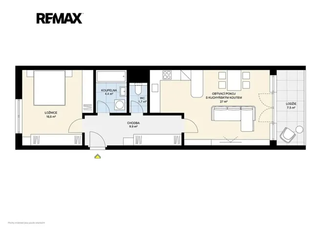 Prodej bytu 2+kk, Praha - Strašnice, Názovská, 60 m2