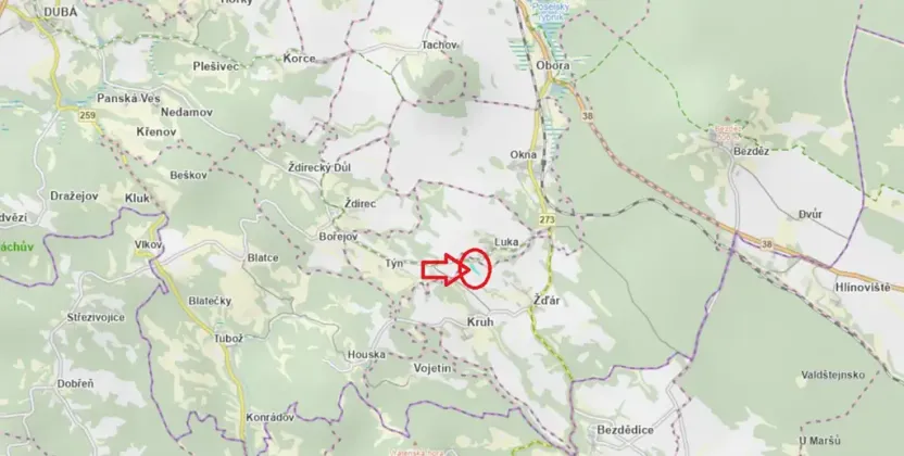 Prodej lesa, Doksy, 5328 m2