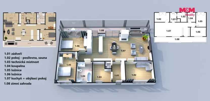 Pronájem rodinného domu, Zbraslavice - Radvančice, 170 m2