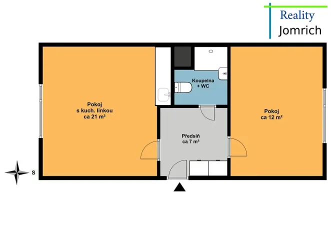 Prodej bytu 2+kk, Liberec, Na Žižkově, 42 m2