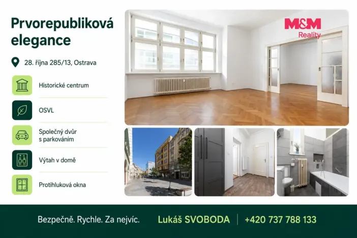 Prodej bytu 3+kk, Ostrava - Moravská Ostrava, 28. října, 83 m2