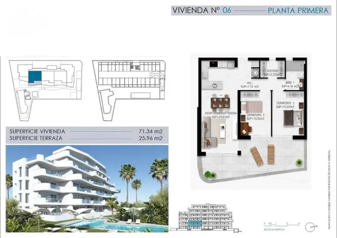 Prodej bytu 3+kk, Pilar de La Horadada, Alicante, Španělsko, 71 m2