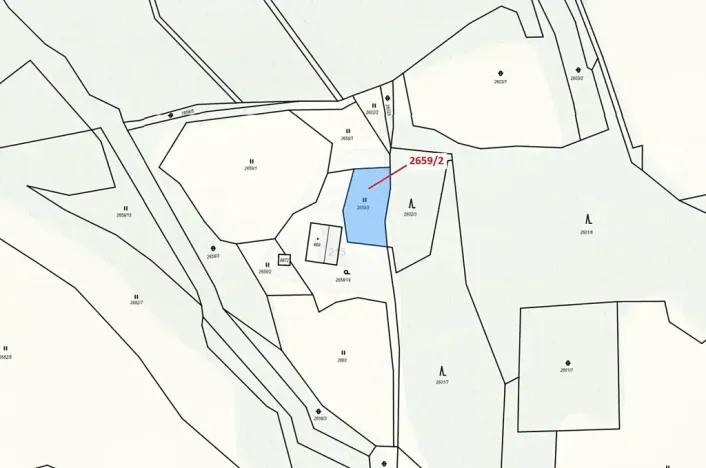 Dražba louky, Valašská Bystřice, 614 m2