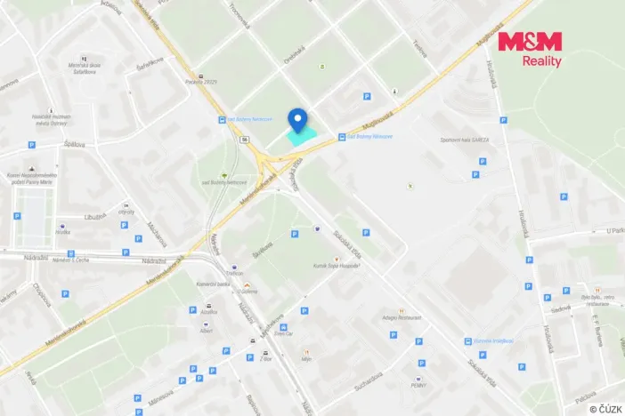 Pronájem komerčního pozemku, Ostrava, Korejská, 1114 m2
