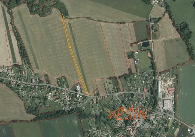 Prodej pozemku, Věšín, 5690 m2