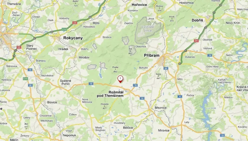Prodej pozemku, Věšín, 5690 m2