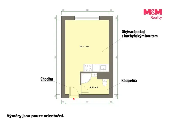 Prodej bytu 1+kk, Karlovy Vary - Doubí, 20 m2