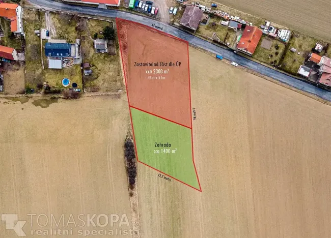 Prodej pozemku pro bydlení, Chlustina, 3708 m2