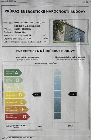 Prodej bytu 2+1, Sokolov, Heyrovského, 53 m2