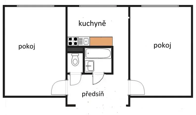 Pronájem bytu 2+1, Praha - Záběhlice, Zvonková, 55 m2