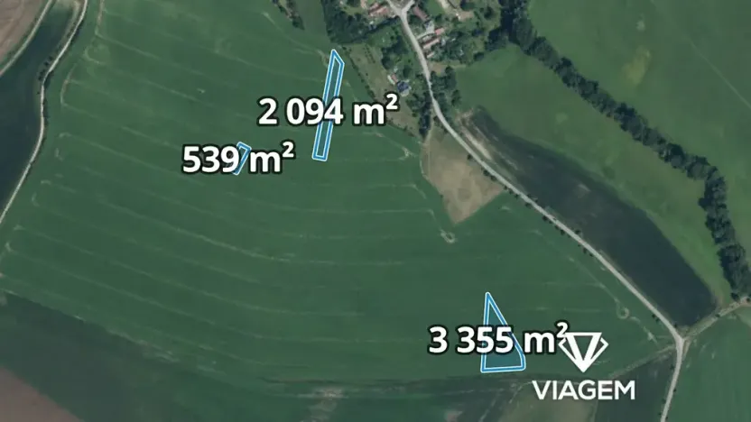 Prodej podílu pole, Smidary, 2029 m2