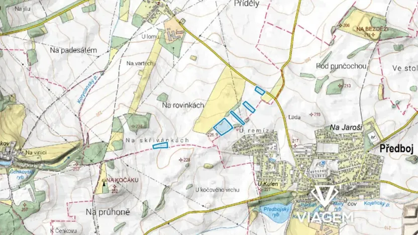 Prodej podílu pole, Veliká Ves, 5424 m2
