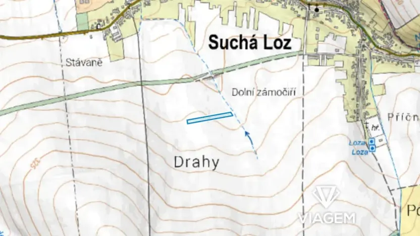 Prodej podílu pole, Suchá Loz, 1661 m2