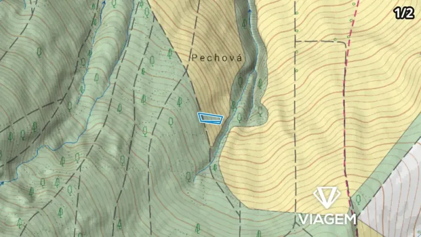 Prodej podílu pole, Hrubá Vrbka, 1660 m2