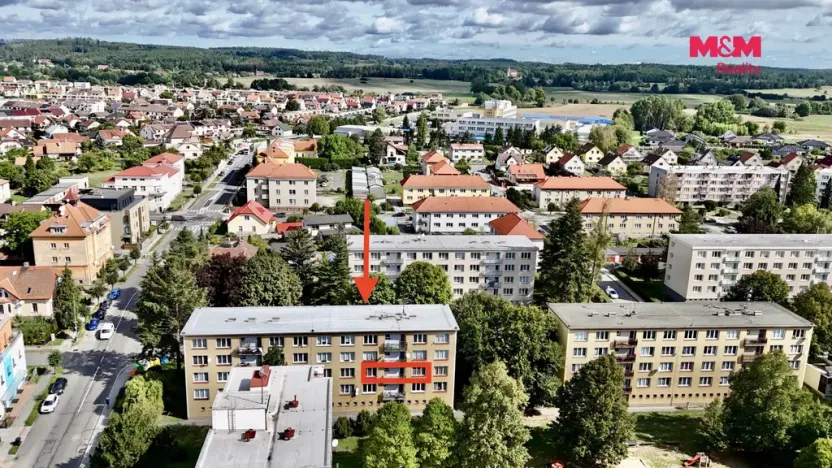 Prodej bytu 2+1, Blatná, Nerudova, 45 m2