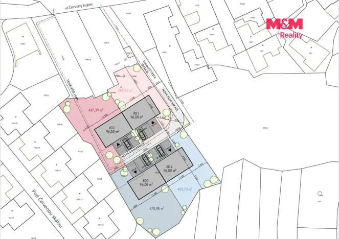 Prodej pozemku pro bydlení, Brno, Červený kopec, 389 m2
