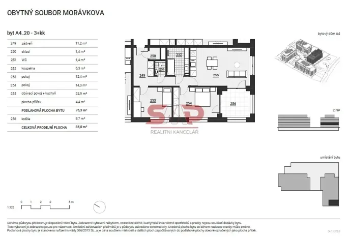 Prodej bytu 3+kk, Vyškov, Morávkova, 76 m2
