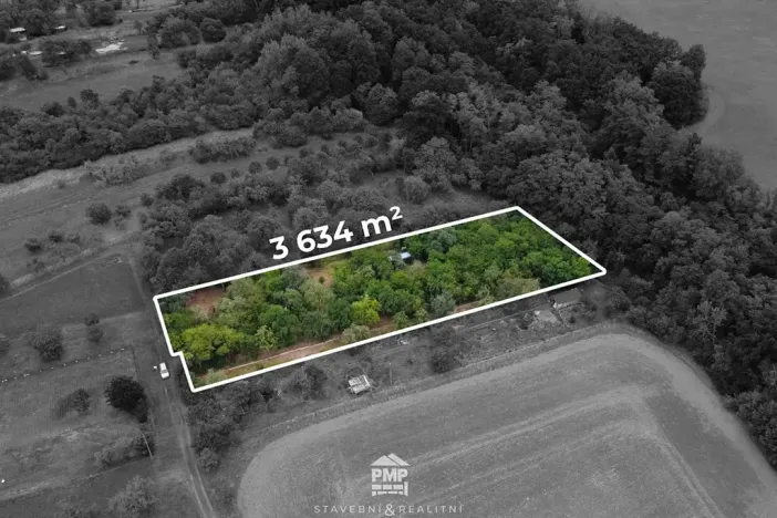 Prodej zahrady, Jaroměřice, 3634 m2