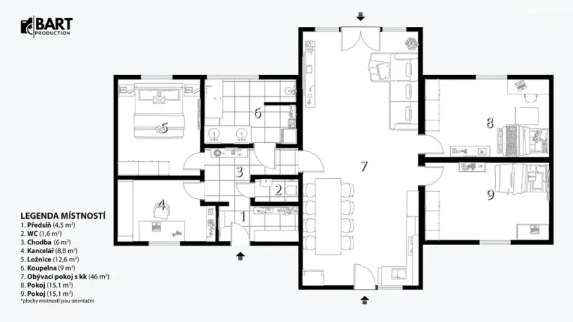 Prodej rodinného domu, Hradčany, 119 m2