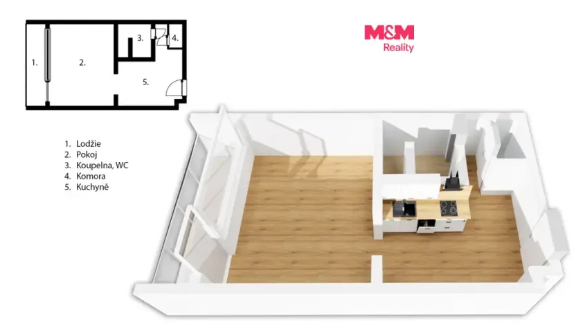 Prodej bytu 1+kk, Zlín, Družstevní, 35 m2