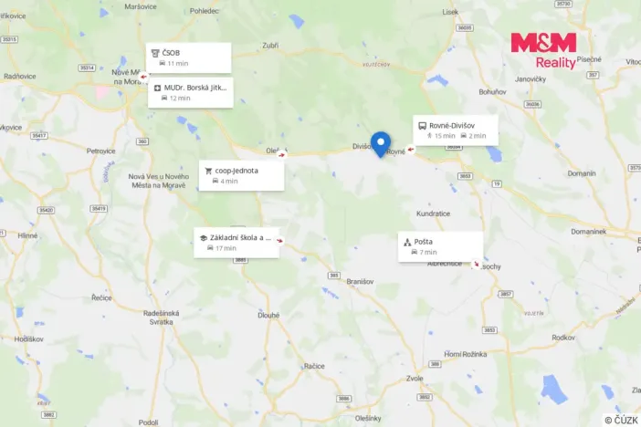 Prodej pozemku pro bydlení, Bystřice nad Pernštejnem - Rovné, 2569 m2