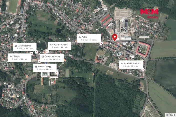 Prodej činžovního domu, Osek, Sokolská, 596 m2