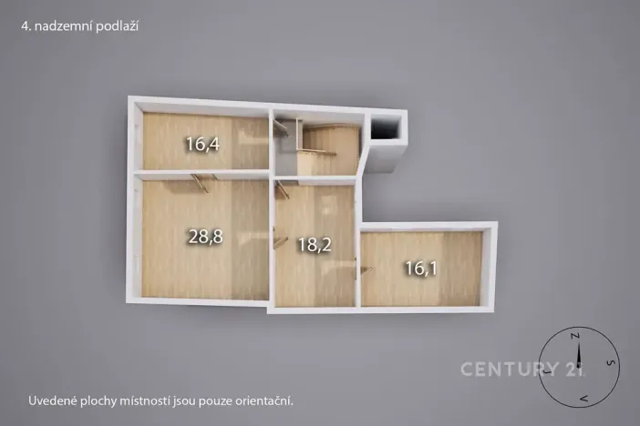 Pronájem činžovního domu, Děčín, Křížová, 80 m2