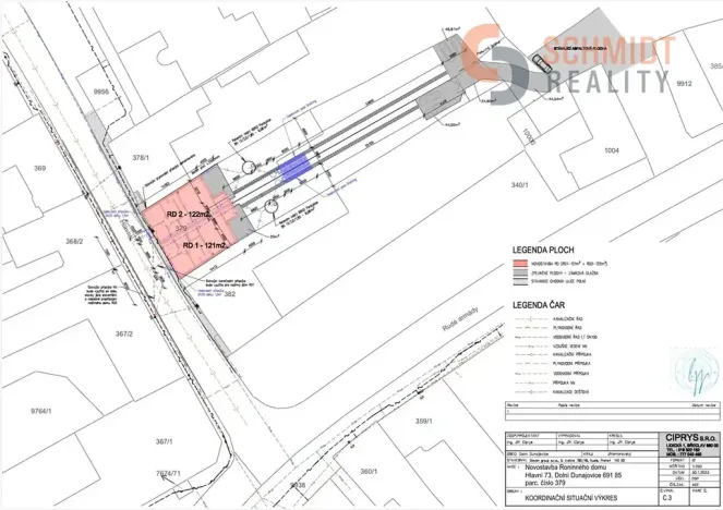 Prodej pozemku pro bydlení, Dolní Dunajovice, Hlavní, 1140 m2