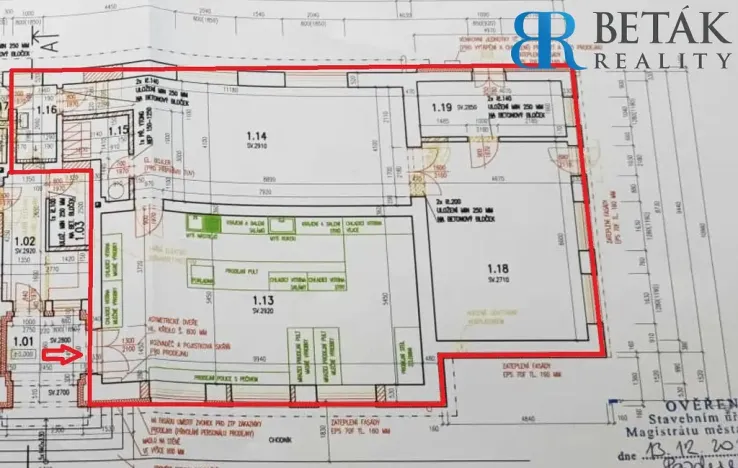 Pronájem obchodního prostoru, Přestavlky, 142 m2