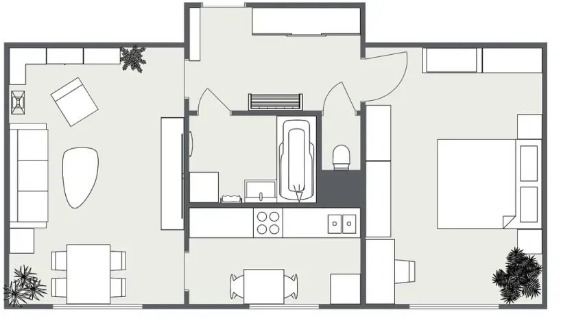Pronájem bytu 2+1, Most, Jaroslava Vrchlického, 54 m2