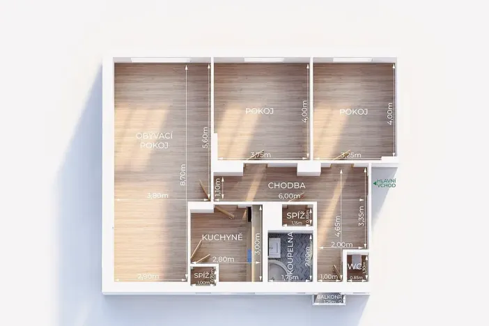 Prodej bytu 3+1, Hranice - Hranice I-Město, Máchova, 94 m2