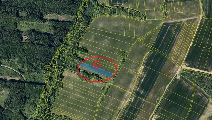Prodej podílu pole, Šarovy, 1052 m2