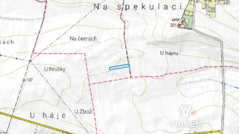 Prodej podílu pole, Čilec, 624 m2