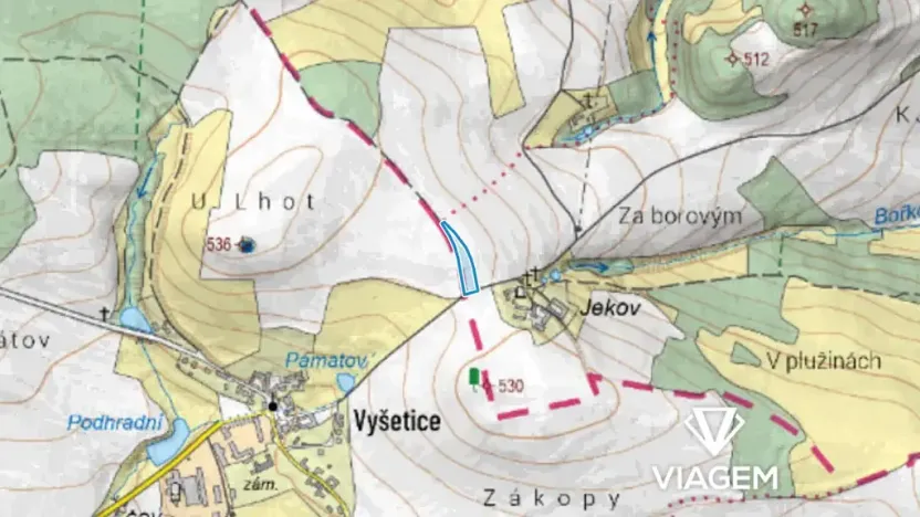 Prodej podílu pole, Zvěstov, 1101 m2