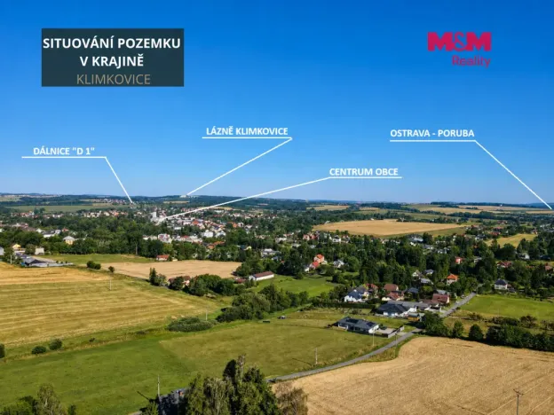 Prodej pozemku pro bydlení, Klimkovice, Fonovická, 2000 m2