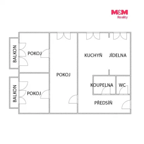 Prodej bytu 3+1, Ostrava - Zábřeh, Výškovická, 67 m2