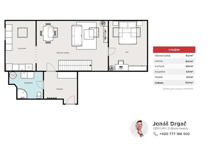 Pronájem bytu 4+1, Praha - Nusle, Dolní, 128 m2