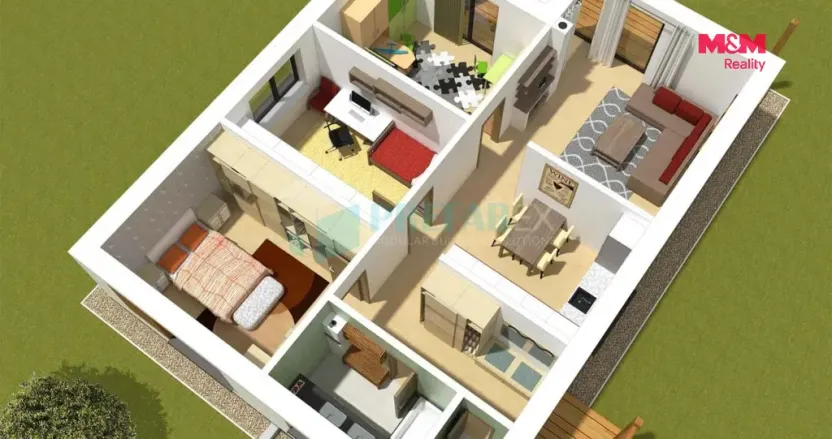 Prodej domu na klíč, Krušovice, Na Stráni, 86 m2