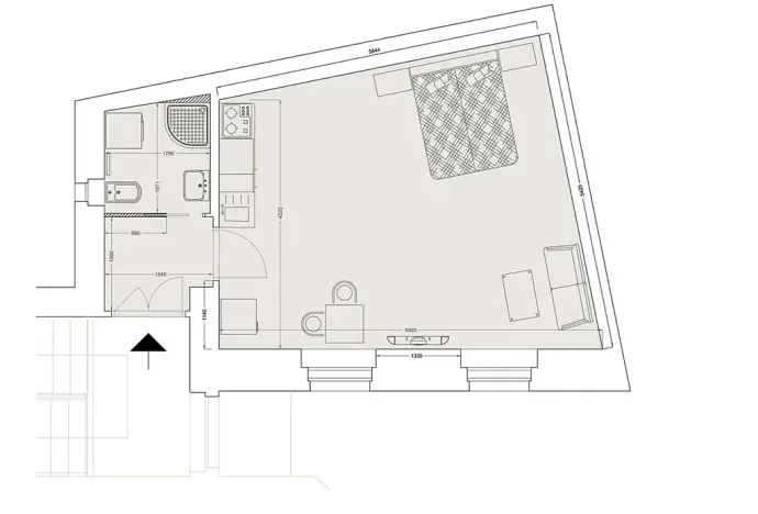 Pronájem bytu 1+kk, Praha - Nové Město, Lípová, 35 m2